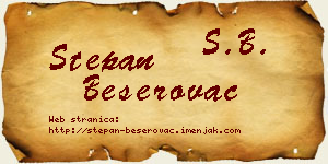 Stepan Beserovac vizit kartica